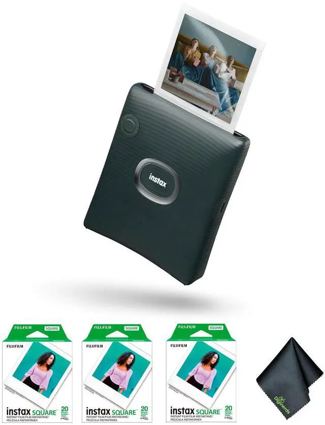 Main image of FUJIFILM INSTAX SQUARE LINK Smartphone Printer (Green), Pack of 3 instax film