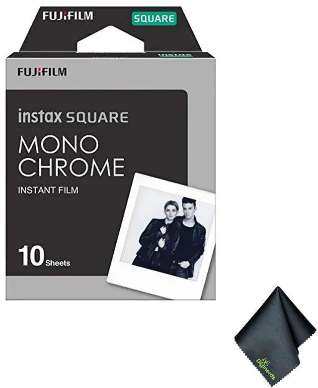 Main image of FUJIFILM INSTAX SQUARE Monochrome Instant Film (10 Exposures), Cleaning Cloth