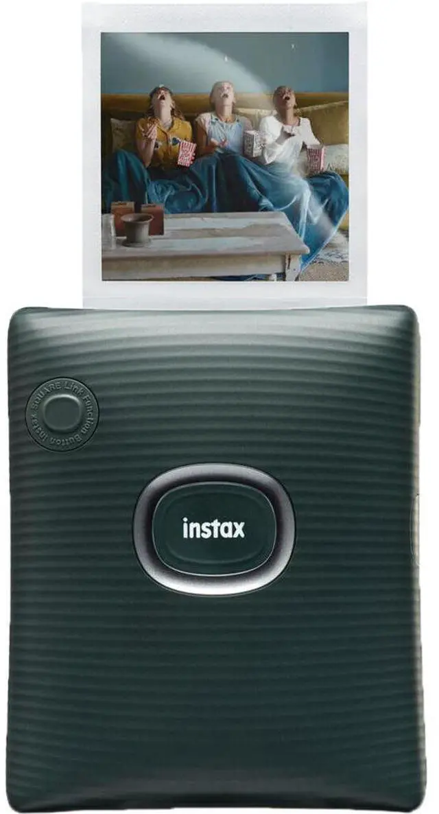 Alt view image 2 of 4 - FUJIFILM INSTAX SQUARE LINK Smartphone Printer (Midnight Green), Cleaning Cloth