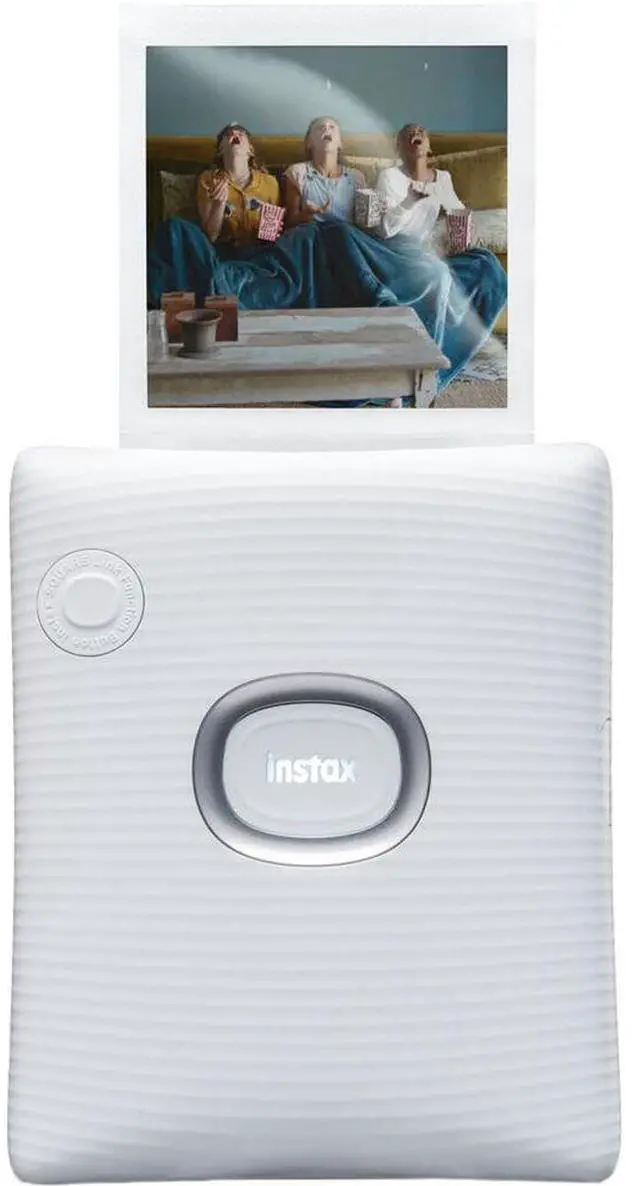Alt view image 2 of 4 - FUJIFILM INSTAX SQUARE LINK Smartphone Printer (Ash White), Cleaning Cloth