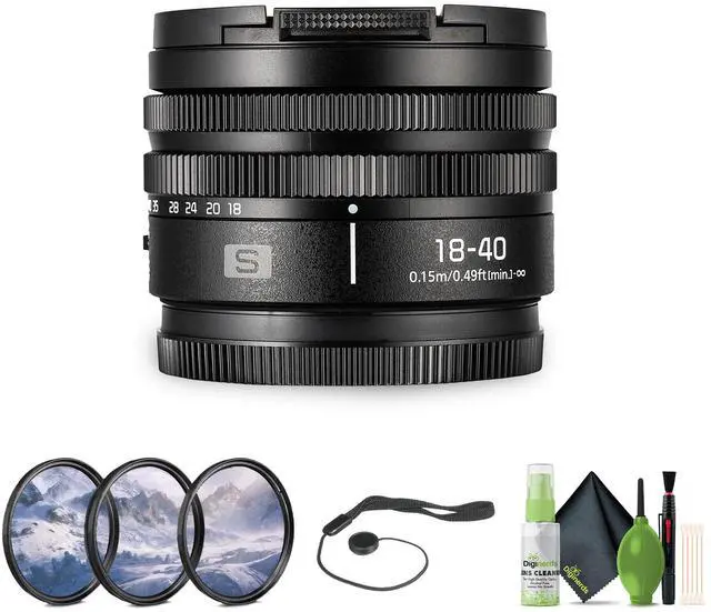 Main image of Panasonic Lumix S 18-40mm f/4.5-6.3 Lens, 62mm 3Piece High Resolution Filter Kit