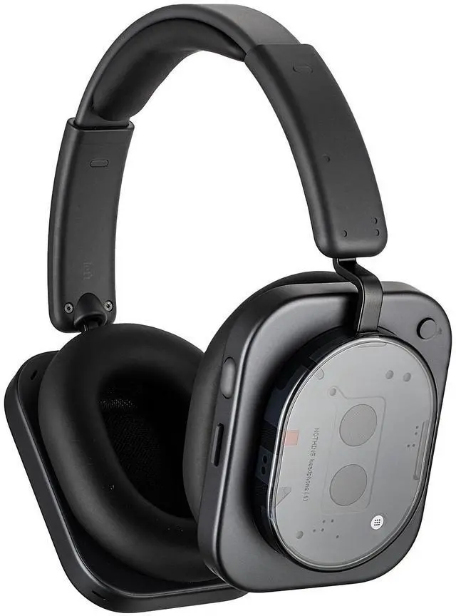 Alt view image 2 of 4 - Nothing Headphone (1) Hybrid Active Noise Cancelling Headphones, Wireless Over Ear Headphones with 6 MICS, Personalized Spatial Audio, Tuning by KEF, Up to 80 Hours Playtime, Bluetooth Headset Black