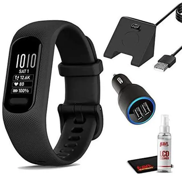 Alt view image 5 of 5 - Garmin vivosmart 5, Fitness Tracker with 6Ave Accessory Bundle