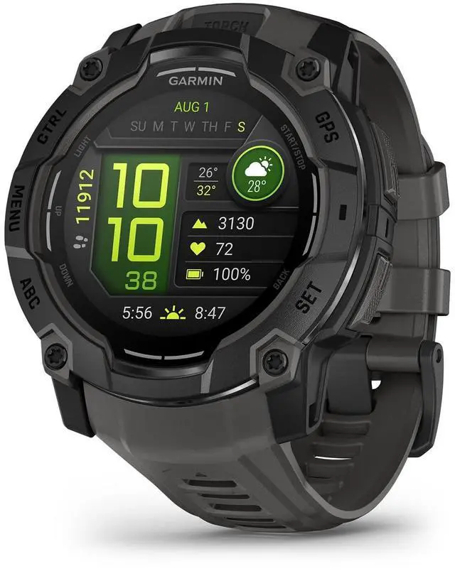 Alt view image 15 of 15 - Garmin Garmin Instinct 3, 50mm AMOLED, Black/Charcoal #010-03020-00