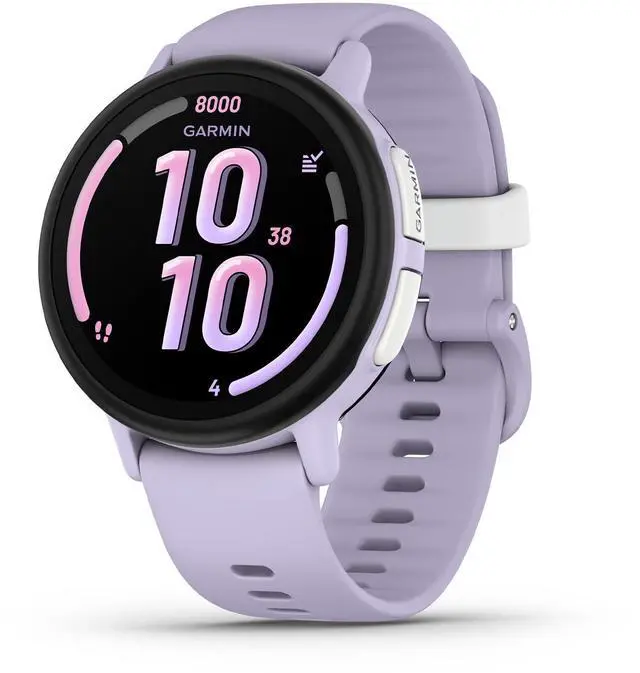 Alt view image 2 of 4 - Garmin Bounce 2, Kids Smartwatch with Calling, Messaging and Location Tracking Features, Light Purple