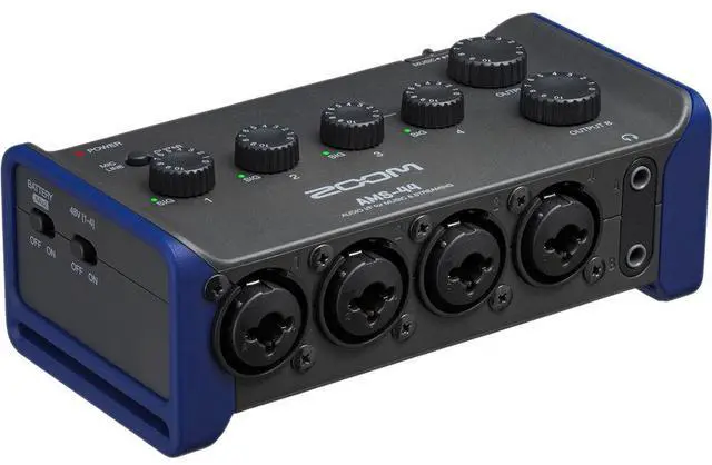 Alt view image 2 of 4 - Zoom AMS-44 USB Audio Interface, 10 Ft XLR Cable