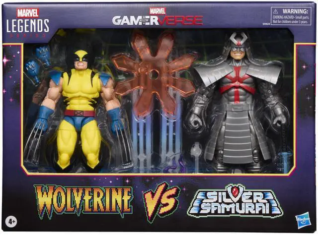 Alt view image 2 of 3 - Marvel Legends Series Gamerverse Wolverine vs Marvel's Silver Samurai, Retro Video Game -Inspired Collectible 6-Inch Action Figures