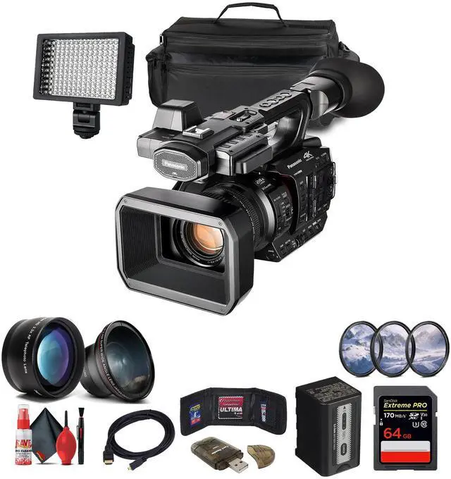 Main image of Panasonic AG-X20ED / HC-X20 4K Professional Compact Camcorder with Rich Connectivity + 64GB Card  + More