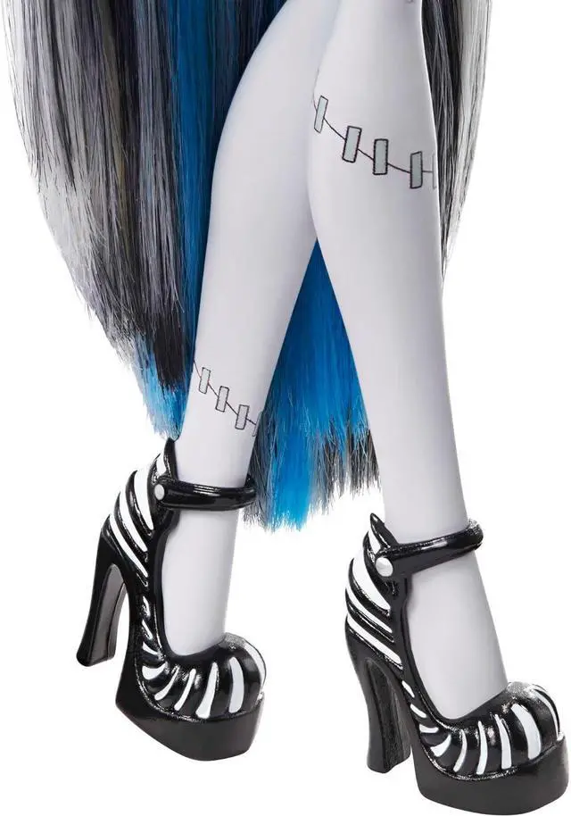 Alt view image 5 of 5 - Monster High Doll, Frankie Stein in Black and White, Reel Drama Collector Doll, Doll-Size and Life-Size Posters, Horror Flick Theme, Toys and Gifts