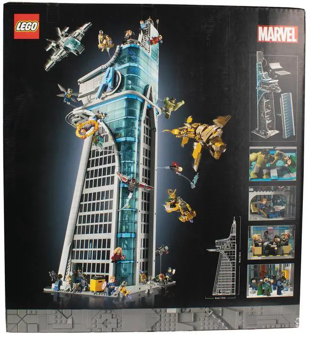 Alt view image 2 of 4 - LEGO Marvel Avengers Tower Building Kit, Detailed Recreation of The Iconic HQ Featuring Classic Movie Scenes, 31 Figures and Authentic Accessories, Gift for Marvel Fans and Model-Makers, 76269