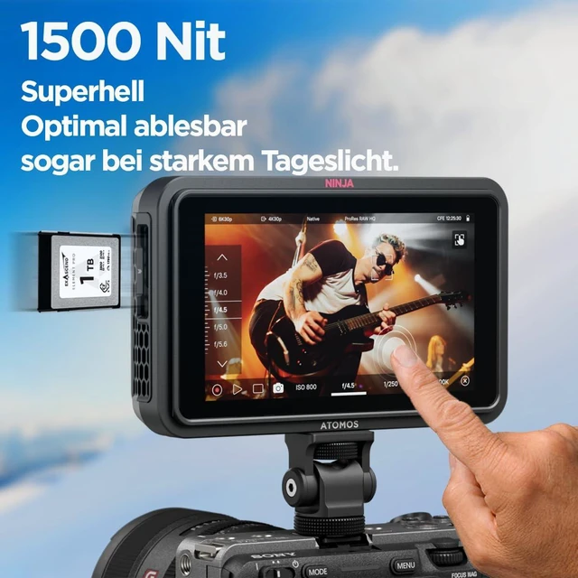 Alt view image 18 of 20 - Atomos Ninja RAW: ProRes/ProRes RAW monitor-recorder with camera control for HDMI & mirrorless cameras