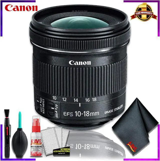 Alt view image 5 of 7 - Canon EF-S 10-18mm f.4.5-5.6 is STM Lens (International Model) + Cleaning Kit