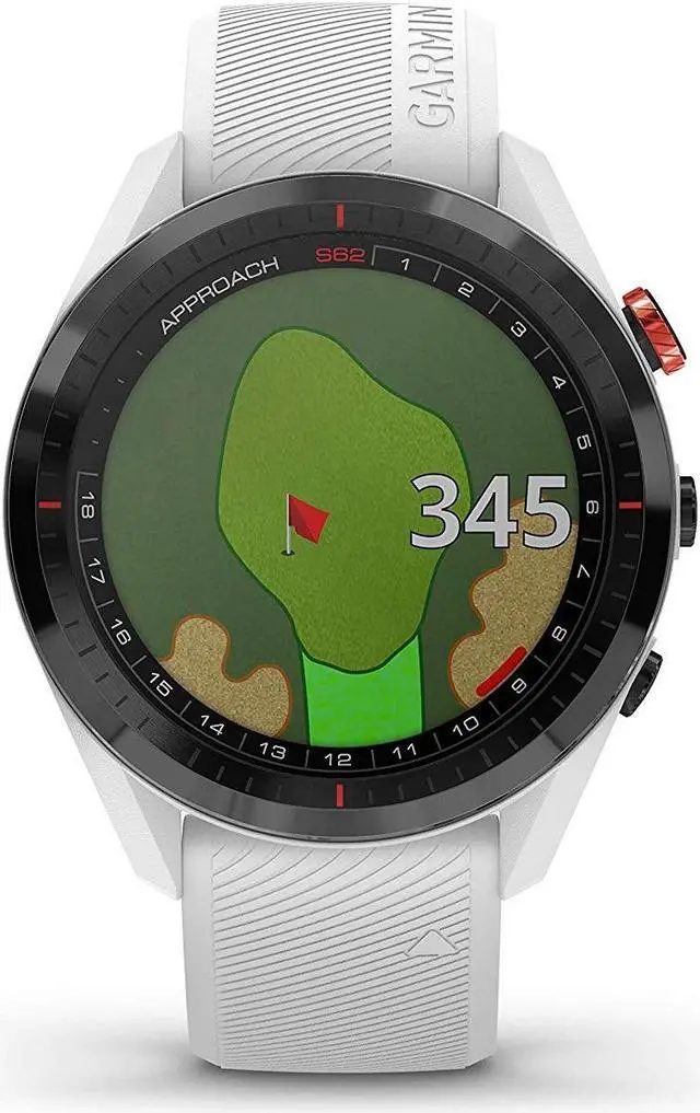 Alt view image 2 of 4 - Garmin Approach S62, Premium Golf GPS Watch, Built-in Virtual Caddie, Mapping and Full Color Screen, White
