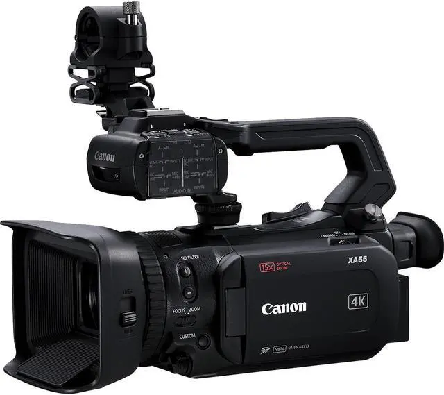Alt view image 5 of 8 - Canon Xa55 Professional Uhd 4K Camcorder 4K Video - 15X Zoom Lens - 128Gb Memory - Video Editing Software Bundle