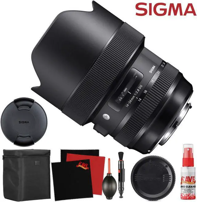 Main image of Sigma 14-24mm f/2.8 DG HSM Art Lens for Nikon F (212955) and Cleaning Accessories Bundle