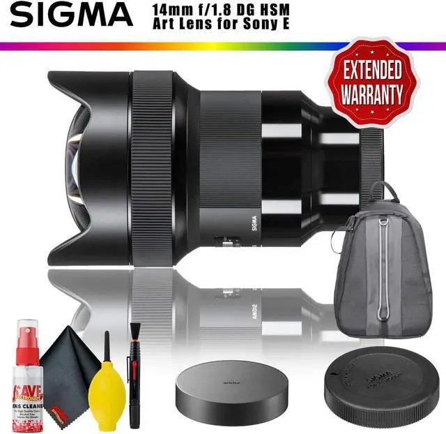 Main image of Sigma 14mm f/1.8 DG HSM Art Lens for Sony E + Backpack + Cleaning Kit + Extended Warranty