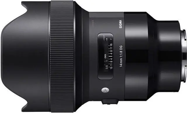 Alt view image 2 of 4 - Sigma 14mm f/1.8 DG HSM Art Lens for Sony E + Backpack + Cleaning Kit + Extended Warranty
