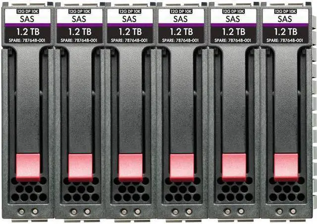 Alt view image 5 of 5 - HPE MSA 7.2TB SAS 12G Enterprise 10K SFF (2.5in) 3yr Wty 512n 6-pack HDD Bundle