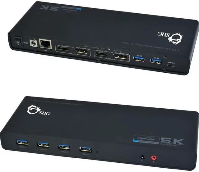 Alt view image 8 of 20 - SIIG JU-DK0411-S1 Video Dock With Usb 3.0 4K Displayport Hdmi Usb-C