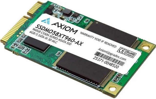 Alt view image 2 of 5 - Axiom SSDMO58XT960-AX C550N Series - Solid State Drive - 960 Gb - Internal - Msata - Sata 6Gb/S
