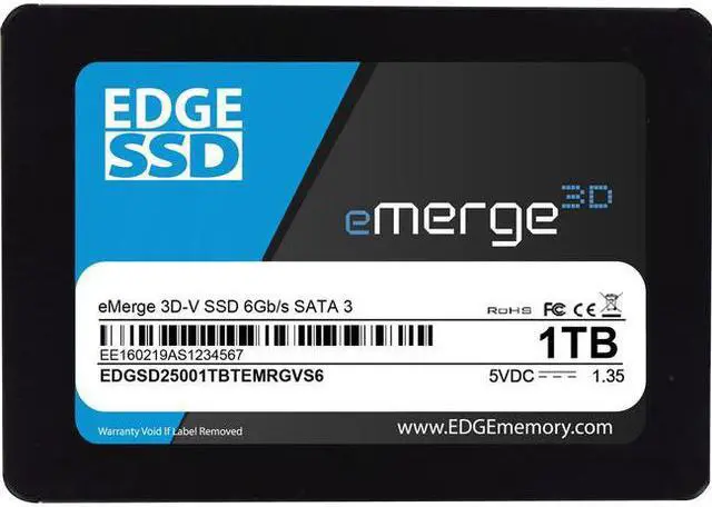 Main image of EDGE eMerge 3D-V 1 TB 2.5" Internal Solid State Drive - TAA Compliant
