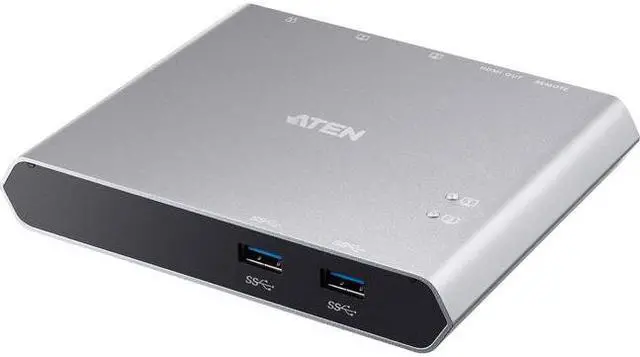 Main image of Aten 2-Port USB-C Gen 1 Dock Switch with Power Pass-through US3310