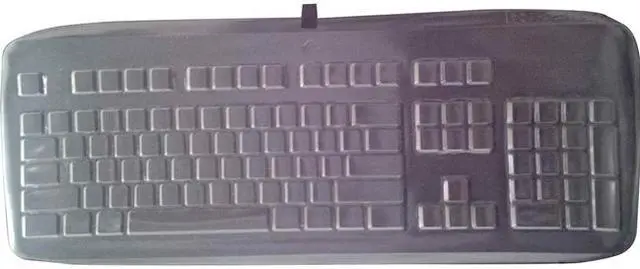 Alt view image 2 of 4 - KEEPS KEYBOARD FREE FROM LIQUID SPILLS, AIRBORNE DUST, GREASE, FOOD, BODY FLUIDS
