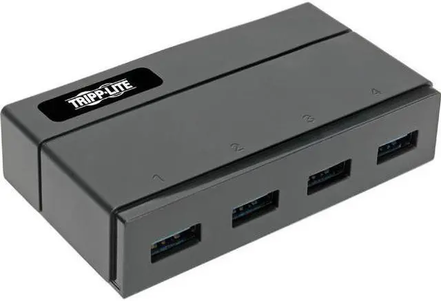 Alt view image 4 of 8 - Tripp Lite 4-Port USB 3.0 SuperSpeed Hub for Data and USB Charging - USB-A, BC 1.2, 2.4A