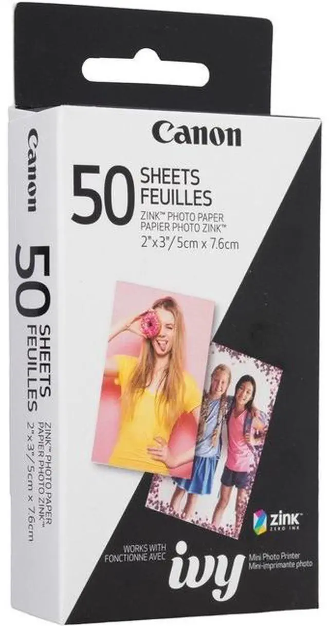 Alt view image 13 of 20 - Canon ZINK Photo Paper for Ivy Mobile Printer - 50 Sheet Pack