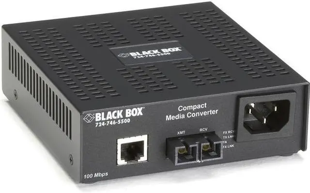 Alt view image 3 of 9 - Black Box Fast Ethernet Compact Media Converter