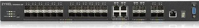 Alt view image 3 of 11 - ZyXEL XGS4600-32F 24-Port Gigabit SFP L3 Managed Aggregation Switch with 4 SFP+ 10G Uplinks and 4 10G Combo (SFP+/RJ-45) Ports