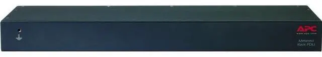 Alt view image 2 of 3 - APC AP7820B Metered 1U 208V, 230V 15A 6.5 ft Rack PDU, Metered, 1U, 12A/208V, 10A/230V, (8) C13