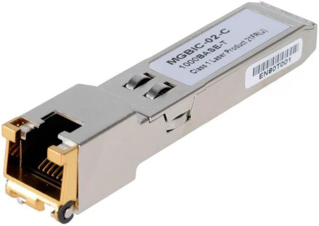 Alt view image 4 of 6 - Mini-gigabit Ethernet Portinterf Card with 1 10/100/1000 Base-t