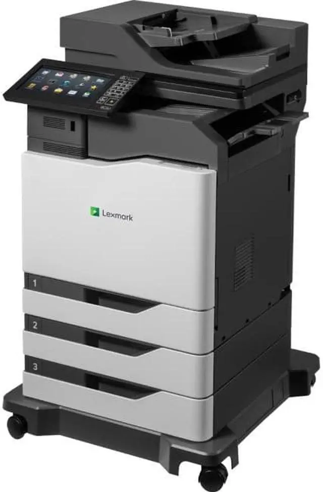 Alt view image 3 of 4 - Lexmark CX825dte Laser Multifunction Printer - Color - Plain Paper Print - Floor Standing