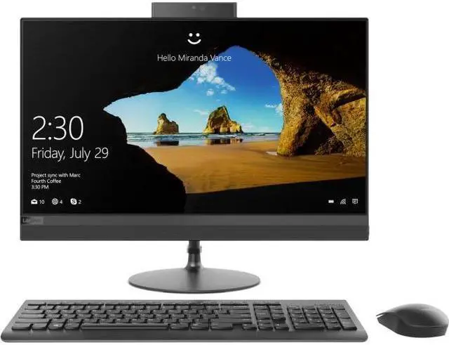 Alt view image 7 of 12 - Lenovo All-in-One Computer IdeaCentre 520-24ARR (F0DN0000US) 2200GE 8GB DDR4 1TB HDD 23.8" Touchscreen Windows 10 Home 64-bit