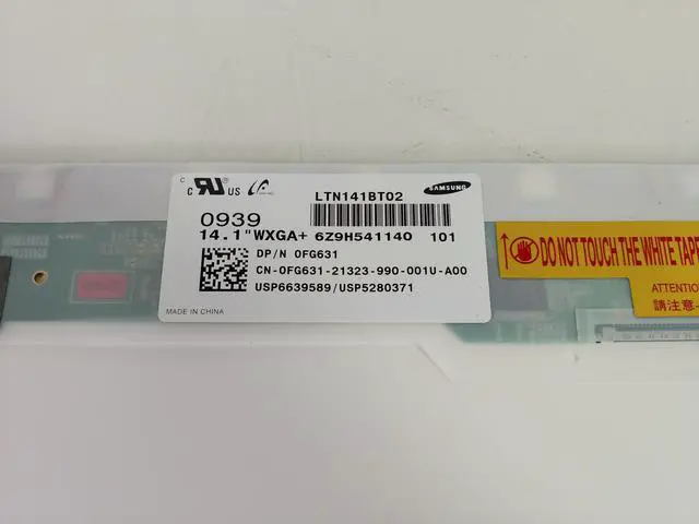 Alt view image 4 of 6 - LTN141BT02 Samsung 14.1" CCFL Backlight 1440 x 900 30pin