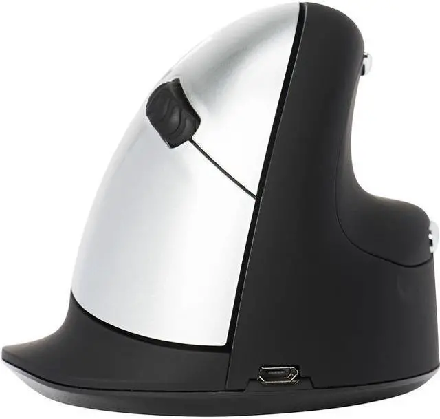 Alt view image 3 of 11 - Ergoguys - RGOHELAWL - R-Go Tools Wireless Vertical Ergonomic Mouse, Large, Right Hand, Black - Laser - Wireless - Black