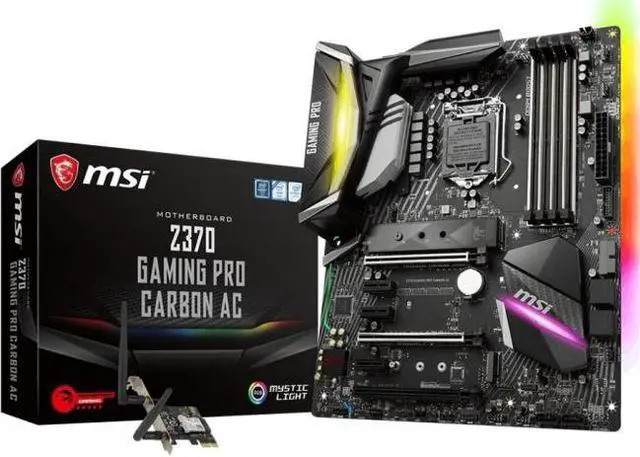 Alt view image 8 of 8 - MSI Z370 GAMING PRO CARBON AC LGA 1151 (300 Series) Intel Z370 HDMI USB 3.1 ATX Intel Motherboard