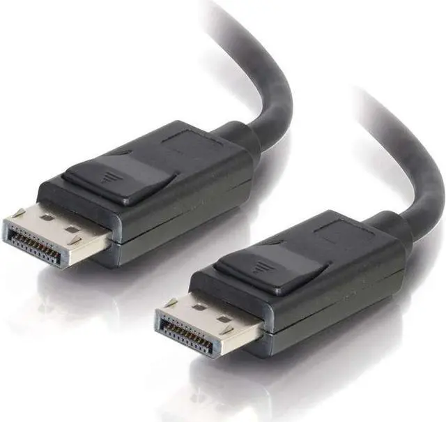 Alt view image 2 of 7 - C2G 54425 DisplayPort Cable with Latches M/M, 8K UHD Compatible - Digital Audio Video, Black (30 Feet, 9.14 Meters)