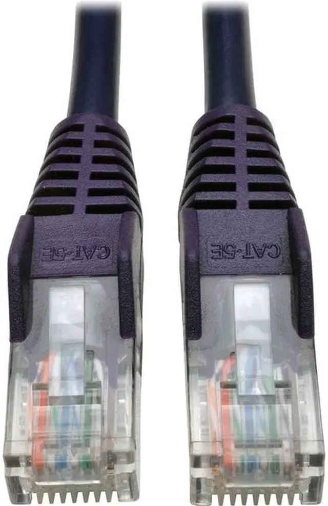 Alt view image 9 of 15 - Tripp Lite 25ft Cat5e 350 MHz Snagless Molded UTP Patch Cable (RJ45 M/M), Purple