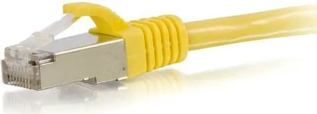 Alt view image 5 of 8 - C2G 00862 Cat6 Cable - Snagless Shielded Ethernet Network Patch Cable, Yellow (4 Feet, 1.21 Meters)