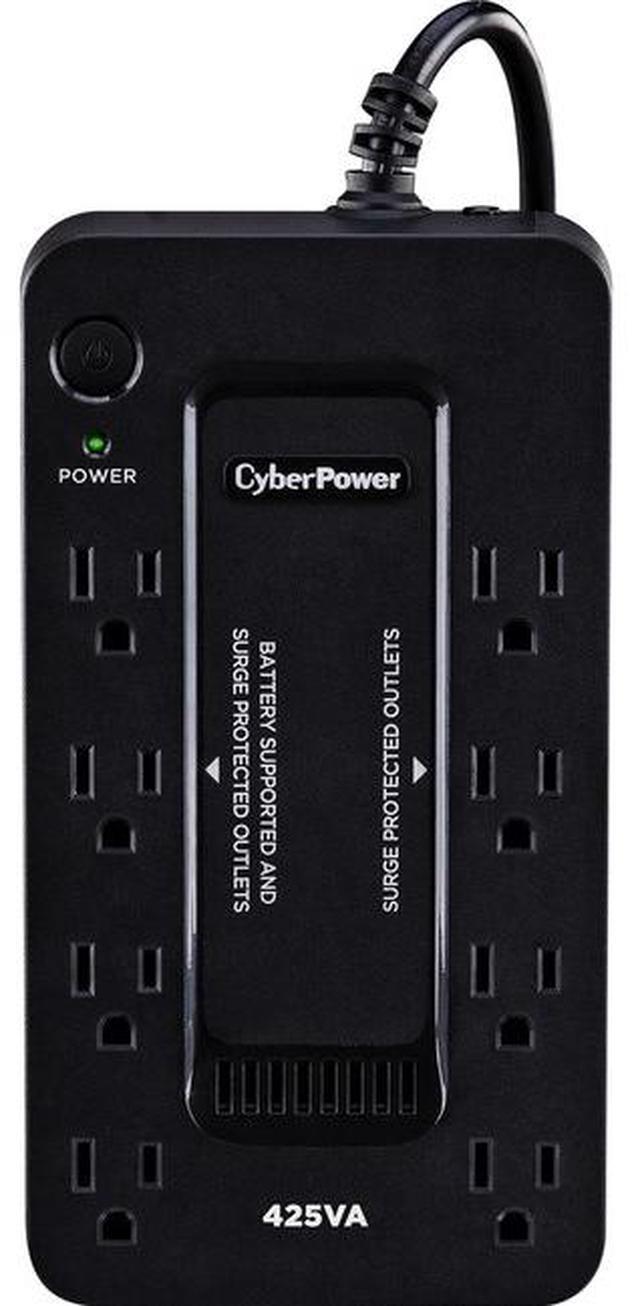 Alt view image 10 of 20 - CyberPower ST425 Standby UPS Systems - 425VA/260W, 120 VAC, NEMA 5-15P, Compact, 8 Outlets