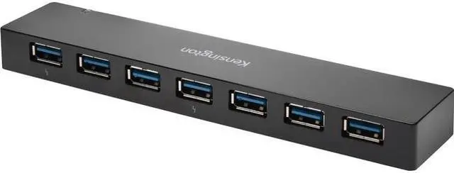 Alt view image 12 of 19 - Kensington K39123AM USB 3.0 7-Port Hub with Charging