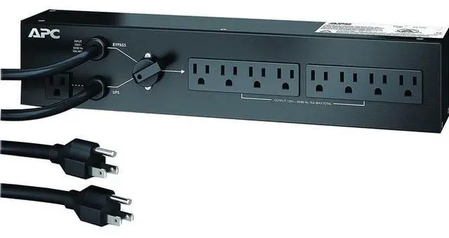 Alt view image 6 of 7 - APC SBP1500RM APC SERVICE BYPASS PANEL 120V 15A BBM 5-15P input(8) 5-15R