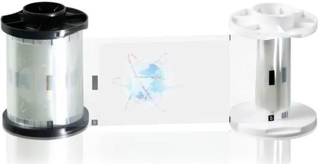 Alt view image 2 of 5 - Fargo PolyGuard 1mil Thick Laminating Roll for ID Cards, Clear Holographic
