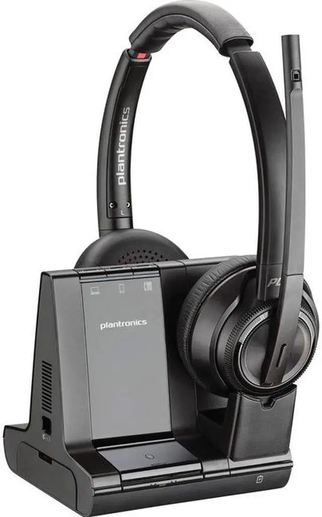 Alt view image 2 of 7 - Plantronics Savi 8200 Series Wireless Dect Headset System