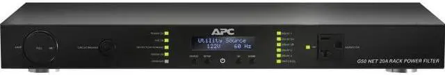 Alt view image 5 of 7 - APC G50NETB-20A2 9-Outlet 20-Amp Rack-Mountable Power Filter