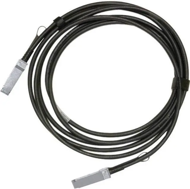 Alt view image 2 of 7 - Mellanox Passive Copper Cable, ETH 100GbE, 100Gb/s, QSFP28, 1m, Black, 30AWG, CA-N