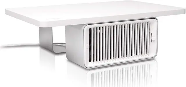 Alt view image 2 of 16 - Kensington CoolView Wellness Monitor Stand with Desk Fan K55855WW