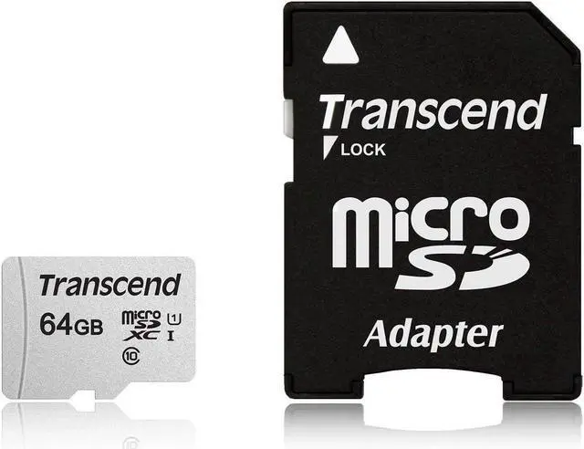 Alt view image 7 of 20 - 64GB Transcend 300S microSDXC UHS-I CL10 Memory Card with SD Adapter 95MB/sec